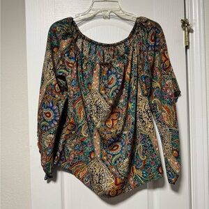 SHEIN Multicolor Paisley Blouse